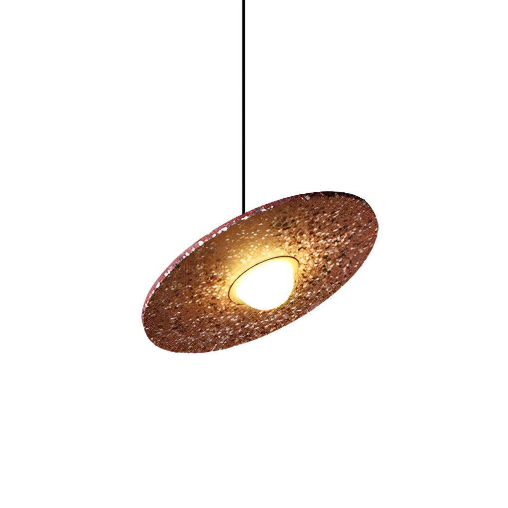 Modern Nordic Terrazzo and Glass Sphere LED Pendant Light with Adjustable Cord