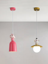Modern Nordic Toy Figurine Pendant Light for Kids Bedroom and Bedside Decor