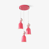 Modern Nordic Toy Figurine Pendant Light for Kids Bedroom and Bedside Decor