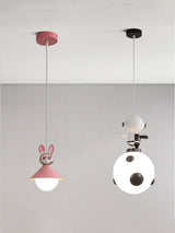Modern Nordic Toy Figurine Pendant Light for Kids Bedroom and Bedside Decor