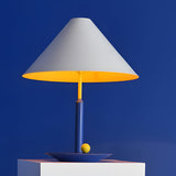 Modern Nordic Triangle Metal Table Lamp with Geometric Shade for Bedroom and Office