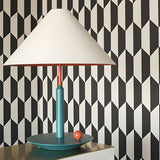 Modern Nordic Triangle Metal Table Lamp with Geometric Shade for Bedroom and Office