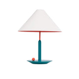 Modern Nordic Triangle Metal Table Lamp with Geometric Shade for Bedroom and Office