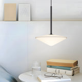 Modern Nordic UFO Glass Ball LED Chandelier Pendant Light for Bedroom and Dining Room Minimalist Iron Hanging Lamp