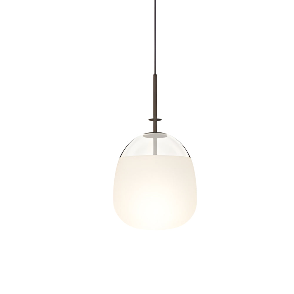 Modern Nordic UFO Glass Ball LED Chandelier Pendant Light for Bedroom and Dining Room Minimalist Iron Hanging Lamp