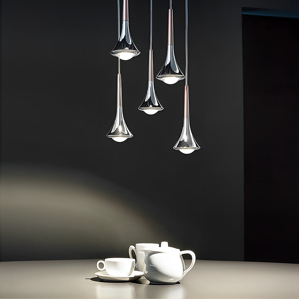 Modern Nordic Water Drop LED Pendant Light for Staircase and Small Spaces