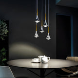 Modern Nordic Water Drop LED Pendant Light for Staircase and Small Spaces