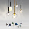 Modern Nordic Water Pattern Glass LED Pendant Light for Bedroom Bedside and Dining Areas