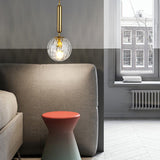 Modern Nordic Water Pattern Glass LED Pendant Light for Bedroom Bedside and Dining Areas
