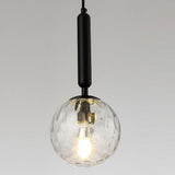 Modern Nordic Water Pattern Glass LED Pendant Light for Bedroom Bedside and Dining Areas