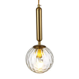 Modern Nordic Water Pattern Glass LED Pendant Light for Bedroom Bedside and Dining Areas