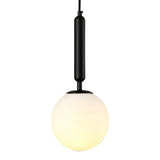 Modern Nordic Water Pattern Glass LED Pendant Light for Bedroom Bedside and Dining Areas