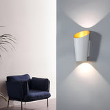 Modern Nordic Waterproof 10W LED Cylindrical Up and Down Outdoor Wall Sconce for Porch and Garden
