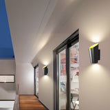 Modern Nordic Waterproof 10W LED Cylindrical Up and Down Outdoor Wall Sconce for Porch and Garden