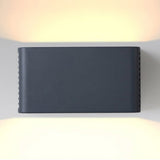 Modern Nordic Waterproof LED Outdoor Wall Sconce Up and Down Light for Garden and Villa