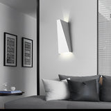 Modern Nordic Waterproof LED Wall Sconce 10W Up and Down Interior Exterior Light Black White