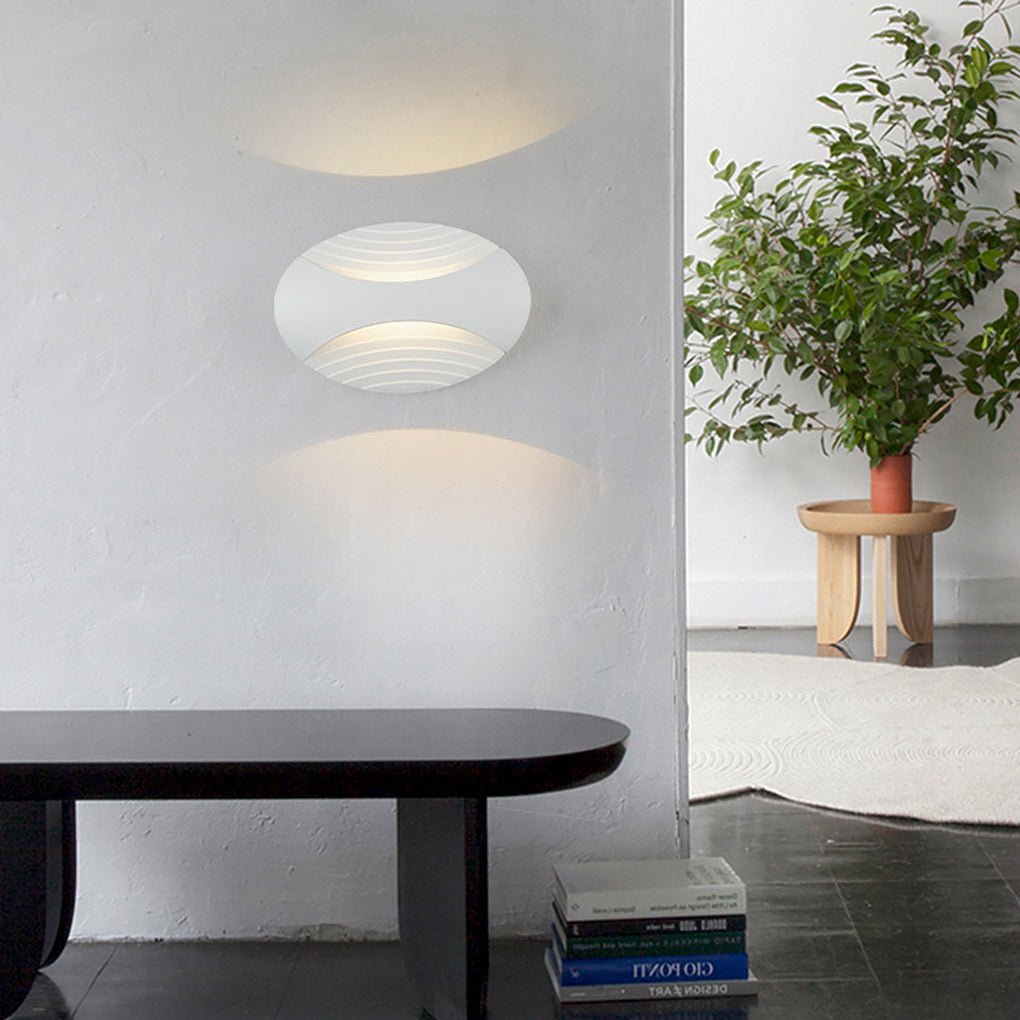 Modern Nordic Waterproof LED Wall Sconce Aluminum Outdoor Garden Minimalist Light