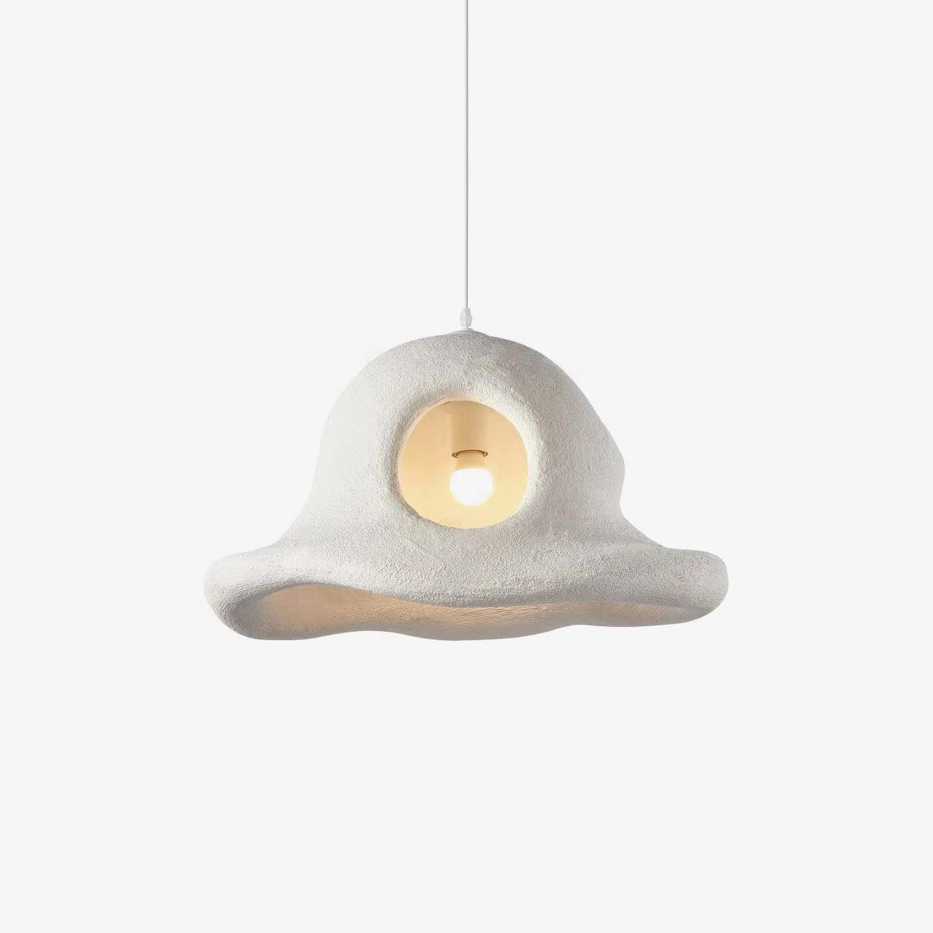 Modern Nordic Wide Brim Hat Ceiling Light Fixture Minimalist Hanging Pendant Lamp