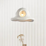 Modern Nordic Wide Brim Hat Ceiling Light Fixture Minimalist Hanging Pendant Lamp
