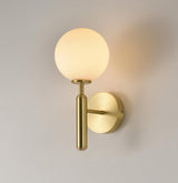 Modern Nordica Glass Bracket Wall Lamp Elegant Nordic Design Brass Indoor Sconce