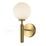Modern Nordica Glass Bracket Wall Lamp Elegant Nordic Design Brass Indoor Sconce
