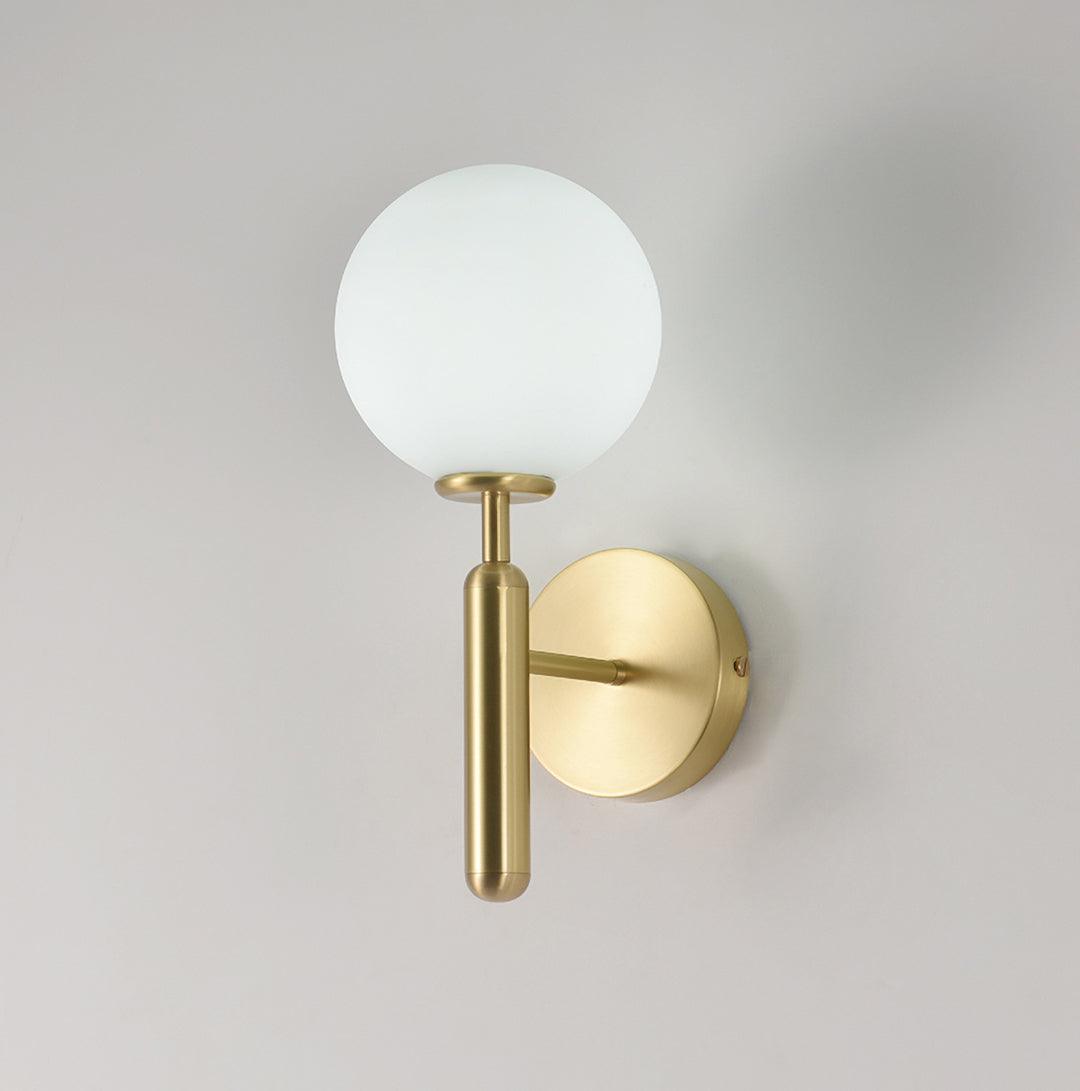 Modern Nordica Glass Bracket Wall Lamp Elegant Nordic Design Brass Indoor Sconce