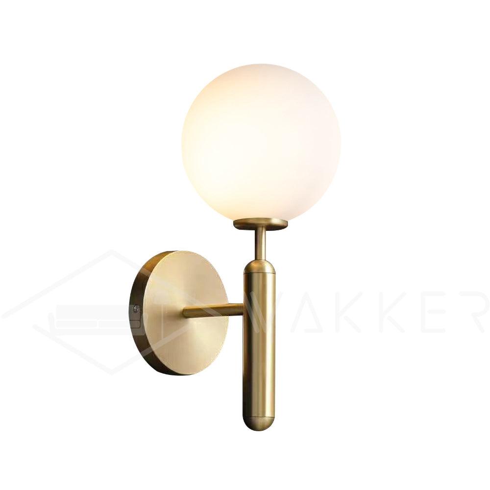 Modern Nordica Glass Bracket Wall Lamp Elegant Nordic Design Brass Indoor Sconce