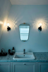 Modern Nordica Glass Bracket Wall Lamp Elegant Nordic Design Brass Indoor Sconce