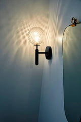 Modern Nordica Glass Bracket Wall Lamp Elegant Nordic Design Brass Indoor Sconce