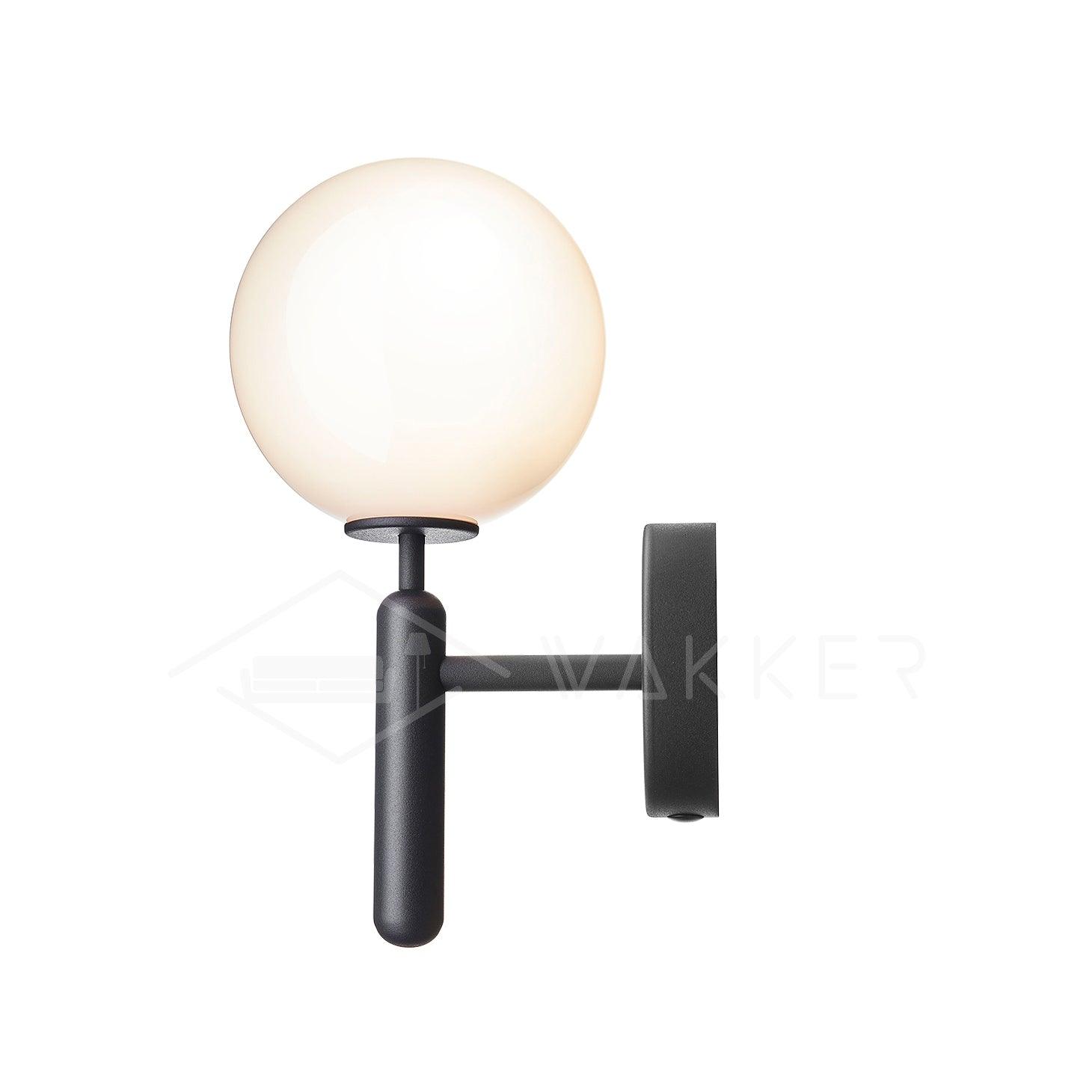 Modern Nordica Glass Bracket Wall Lamp Elegant Nordic Design Brass Indoor Sconce