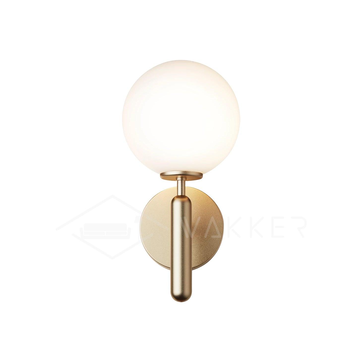 Modern Nordica Glass Bracket Wall Lamp Elegant Nordic Design Brass Indoor Sconce
