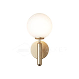 Modern Nordica Glass Bracket Wall Lamp Elegant Nordic Design Brass Indoor Sconce