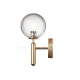 Modern Nordica Glass Bracket Wall Lamp Elegant Nordic Design Brass Indoor Sconce