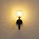 Modern Nordica Glass Bracket Wall Lamp Elegant Nordic Design Brass Indoor Sconce