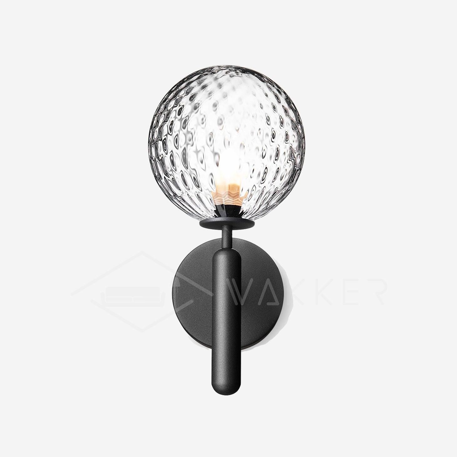 Modern Nordica Glass Bracket Wall Lamp Elegant Nordic Design Brass Indoor Sconce