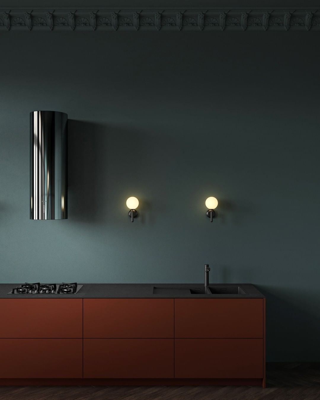 Modern Nordica Glass Bracket Wall Lamp Elegant Nordic Design Brass Indoor Sconce