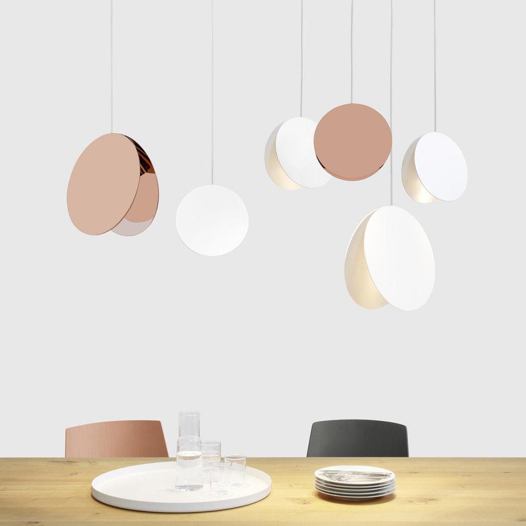 Modern North Circular Geometric Pendant Light Iron GU10 LED Ceiling Fixture