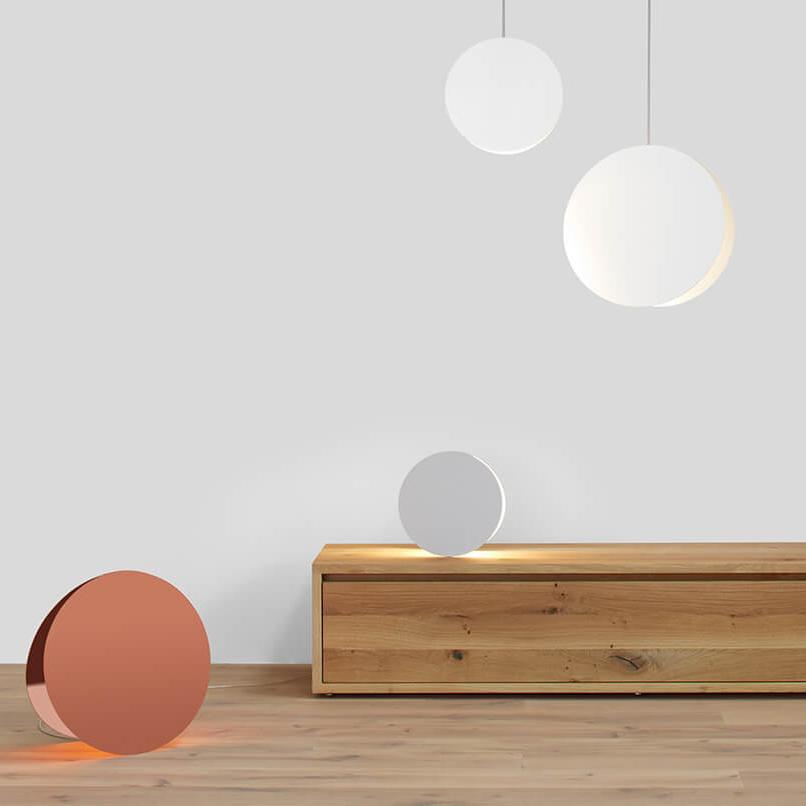 Modern North Circular Geometric Pendant Light Iron GU10 LED Ceiling Fixture