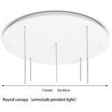 Modern North Circular Geometric Pendant Light Iron GU10 LED Ceiling Fixture