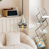 Modern Nova Glass Disc Pendant Light Chrome Industrial Ceiling Hanging Lamp