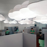 Modern Nuvola Cloud Shaped Pendant Light with White PE Shade for Minimalist Indoor Decor