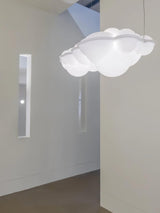 Modern Nuvola Cloud Shaped Pendant Light with White PE Shade for Minimalist Indoor Decor