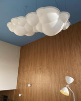 Modern Nuvola Cloud Shaped Pendant Light with White PE Shade for Minimalist Indoor Decor