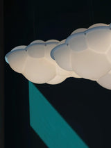 Modern Nuvola Cloud Shaped Pendant Light with White PE Shade for Minimalist Indoor Decor