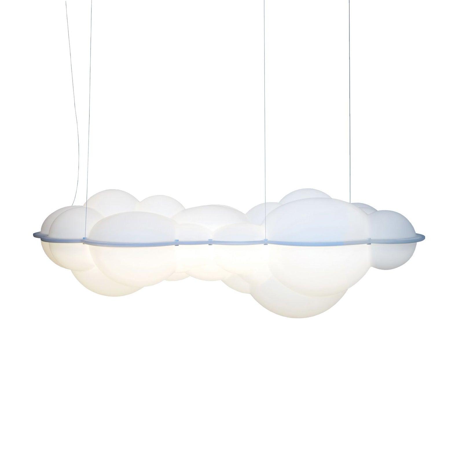 Modern Nuvola Cloud Shaped Pendant Light with White PE Shade for Minimalist Indoor Decor