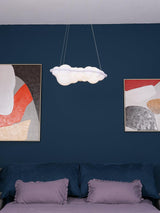 Modern Nuvola Cloud Shaped Pendant Light with White PE Shade for Minimalist Indoor Decor