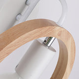 Modern Oak Wood and Resin Bird Wall Light Decorative LED Sconce Pair