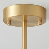 Modern Octagonal Glass Bowl Brass Chandelier Luxury Indoor Pendant Ceiling Light Fixture