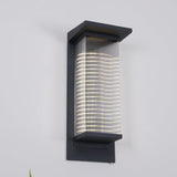 Modern Oleron Box Exterior Wall Lantern Waterproof LED Sconce Light for Garden Set of 2