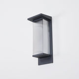 Modern Oleron Box Exterior Wall Lantern Waterproof LED Sconce Light for Garden Set of 2